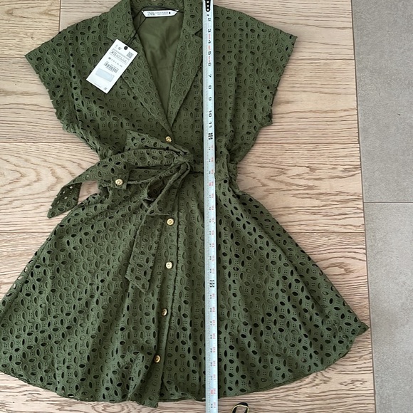 ZARA Cotton lace mini dress (NWT) XS - Picture 9 of 10